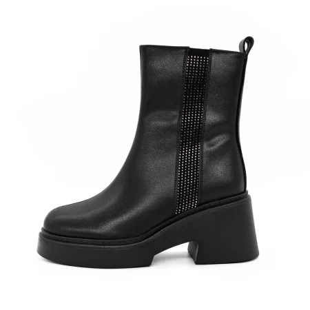 Frauenstiefel im Frühling-Autumn 1182-1 Schwarz | Gebildet