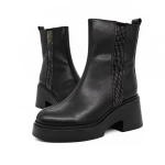 Frauenstiefel im Frühling-Autumn 1182-1 Schwarz | Gebildet
