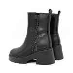 Frauenstiefel im Frühling-Autumn 1182-1 Schwarz | Gebildet