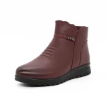 Frauenstiefel mit Pelz 822070m Kirsche Gebildet