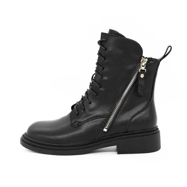 Frauenstiefel im Spring-Auto D5051E Black | Gebildet