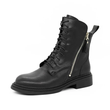 Frauenstiefel im Spring-Auto D5051E Black | Gebildet
