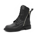 Frauenstiefel im Spring-Auto D5051E Black | Gebildet