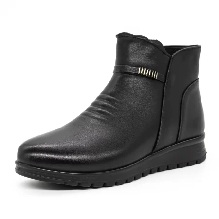 Frauenstiefel mit Pelz 822070m schwarz | Gebildet