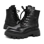 Frauenstiefel im Frühling-Autumn 21169-2 Schwarz | Gebildet