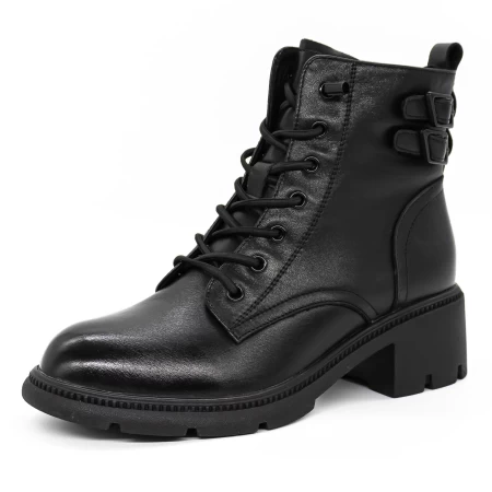 Frauenstiefel im Frühling-Autumn 101272m schwarz | Gebildet