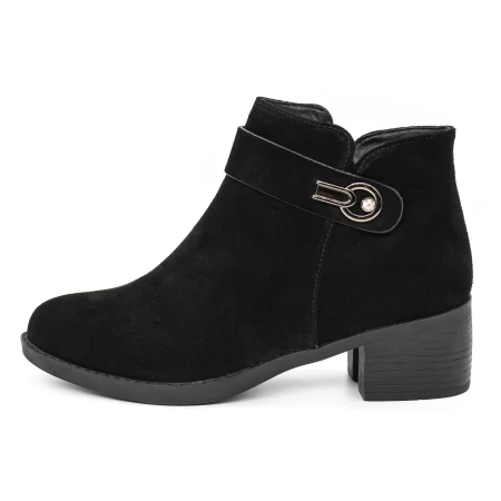 Frauenstiefel im Frühling-Autumn 382-2r Black | Gebildet