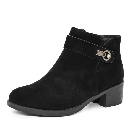 Frauenstiefel im Frühling-Autumn 382-2r Black | Gebildet