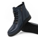 Frauenstiefel im Frühjahrsautum 955702 Blau Gebildet