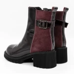 Frauenstiefel im Frühjahr 1026-2 Kirsche Gebildet