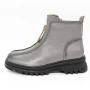 Frauenstiefel im Spring-Auto 0328 Grau Gebildet