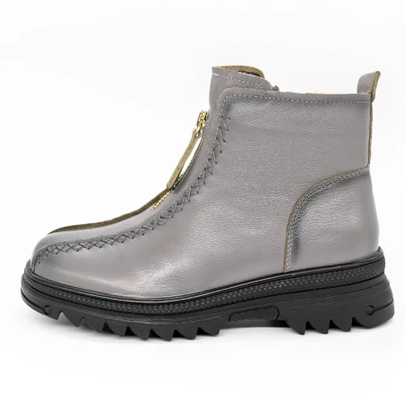 Frauenstiefel im Spring-Auto 0328 Grau Gebildet