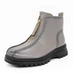 Frauenstiefel im Spring-Auto 0328 Grau Gebildet