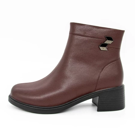 Frauenstiefel in der Frühlings-Jessień 2915Q08 Kirsche Gebildet