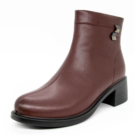 Frauenstiefel in der Frühlings-Jessień 2915Q08 Kirsche Gebildet