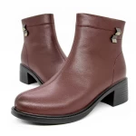 Frauenstiefel in der Frühlings-Jessień 2915Q08 Kirsche Gebildet