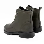 Frauenstiefel im Frühjahr 8301-22 Grün Gebildet