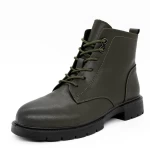 Frauenstiefel im Frühjahr 8301-22 Grün Gebildet