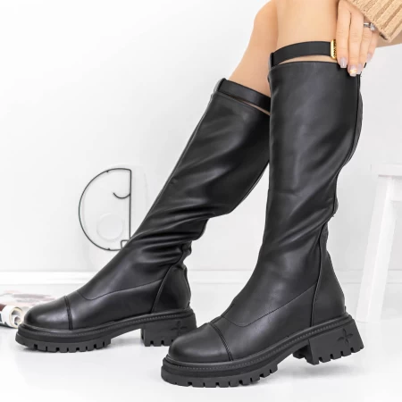 Low Heels von Frauen 8035 schwarz Gebildet