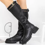 Low Heels von Frauen 8035 schwarz Gebildet
