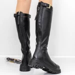 Low Heels von Frauen 8035 schwarz Gebildet