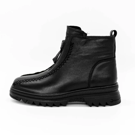 Frauenstiefel im Frühling-Autumn 0328 Schwarz | Gebildet