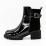 Frauenstiefel im Frühling-Autumn 1026-2 Schwarz | Gebildet