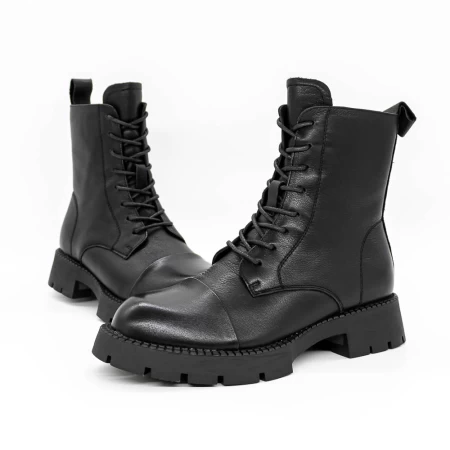 Frauenstiefel im Frühjahr 3991-3 Schwarz | Gebildet