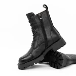 Frauenstiefel im Frühjahr 3991-3 Schwarz | Gebildet