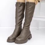 Low Heels für Frauen 8035 Khaki | Gebildet