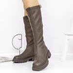 Low Heels für Frauen 8035 Khaki | Gebildet