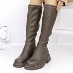 Low Heels für Frauen 8018 Khaki | Gebildet