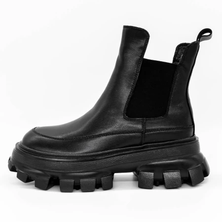 Frauenstiefel im Frühjahr 30339-8 Schwarz | Gebildet
