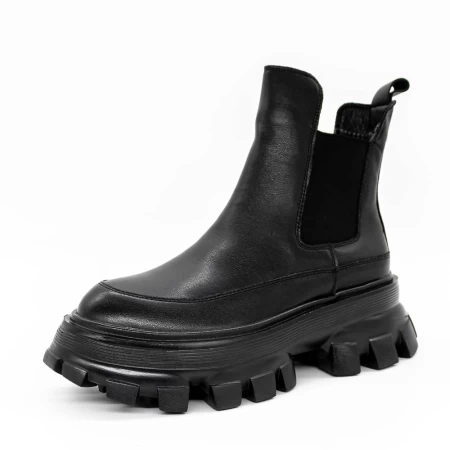 Frauenstiefel im Frühjahr 30339-8 Schwarz | Gebildet