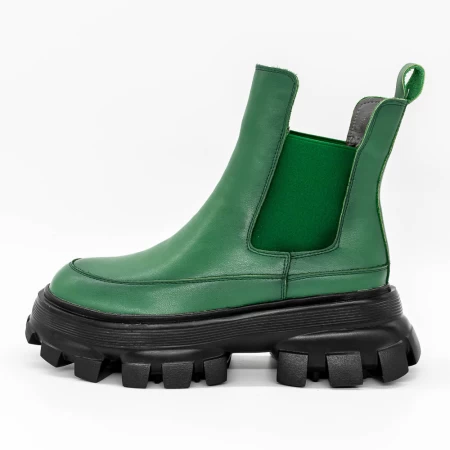 Frauenstiefel im Frühling-Autumn 30339-8 Green | Gebildet