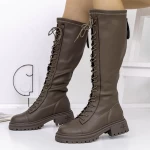 Low Heels für Frauen 80391 Khaki | Gebildet