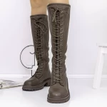 Low Heels für Frauen 80391 Khaki | Gebildet