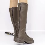 Low Heels für Frauen 80391 Khaki | Gebildet