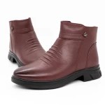 Frauenstiefel mit Pelz M2688 Cherry | Gebildet