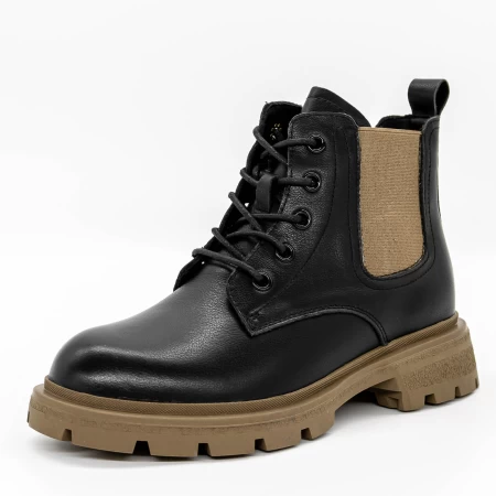 Frauenstiefel im Spring-Auto 50050 Black | Gebildet