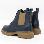 Frauenstiefel im Frühling-Autumn 50050 Blau Gebildet