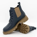 Frauenstiefel im Frühling-Autumn 50050 Blau Gebildet