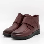 Frauenstiefel mit Pelz M029 Kirsche Gebildet