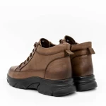 Frauenstiefel im Frühling-Auto M3055 Brown Gebildet