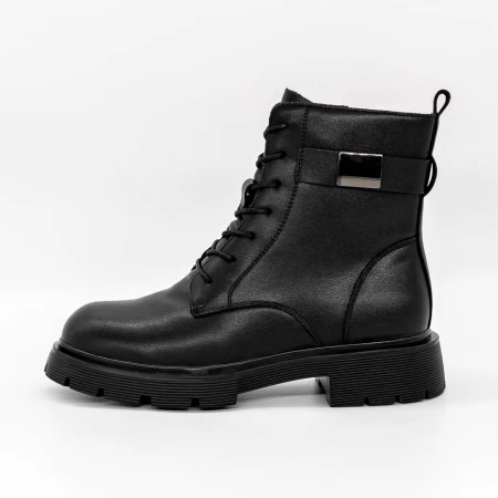 Frauenstiefel mit Pelz 1002-11 Schwarz | Gebildet