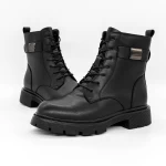 Frauenstiefel mit Pelz 1002-11 Schwarz | Gebildet