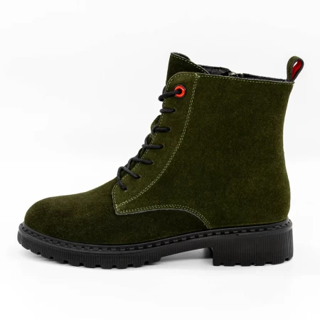 Frauenstiefel mit Pelz 3918H05 Grün Gebildet
