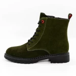Frauenstiefel mit Pelz 3918H05 Grün Gebildet