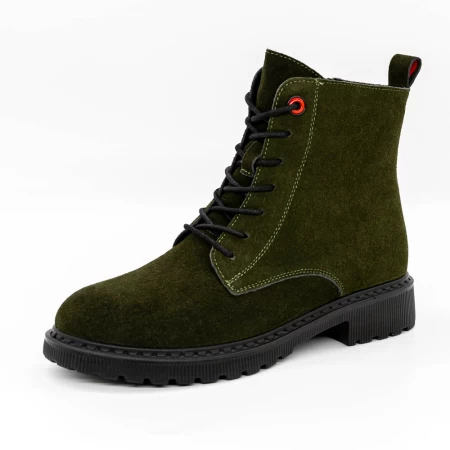 Frauenstiefel mit Pelz 3918H05 Grün Gebildet