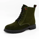 Frauenstiefel mit Pelz 3918H05 Grün Gebildet